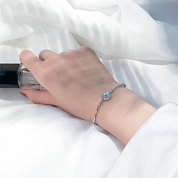 *NEW 925 Sterling Silver Moonstone Bracelet - Picture 2 of 6